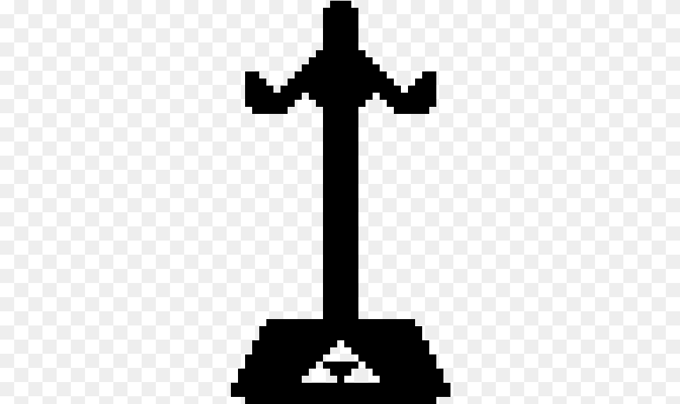 The Master Sword Pedestal Easter Island Head Pixelart, Gray Png