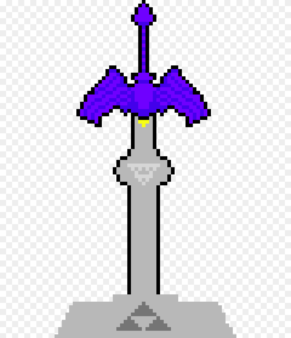 The Master Sword Pixel Art, Cross, Symbol, Weapon Free Png Download