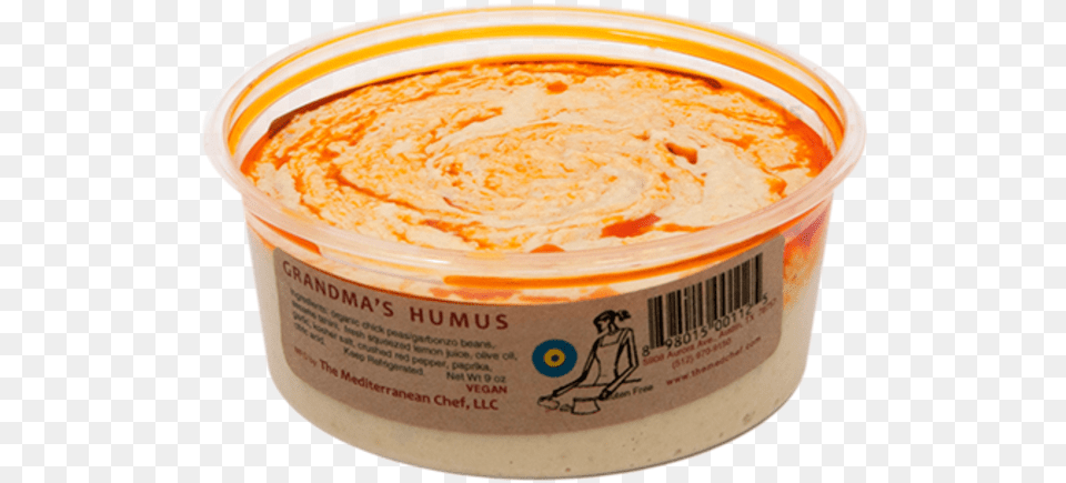 The Mediterranean Chef Grandma S Hummus Grandmothers Hummus, Dip, Food, Ketchup Free Png