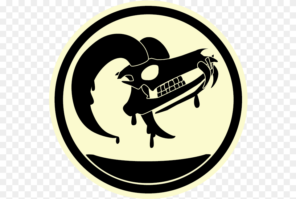 The Melting Cranium Emblem, Logo, Stencil, Symbol, Person Free Png