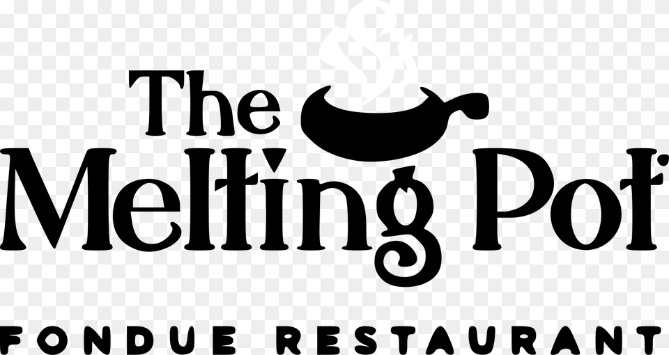 The Melting Pot Logo Black And White Poster Png Image