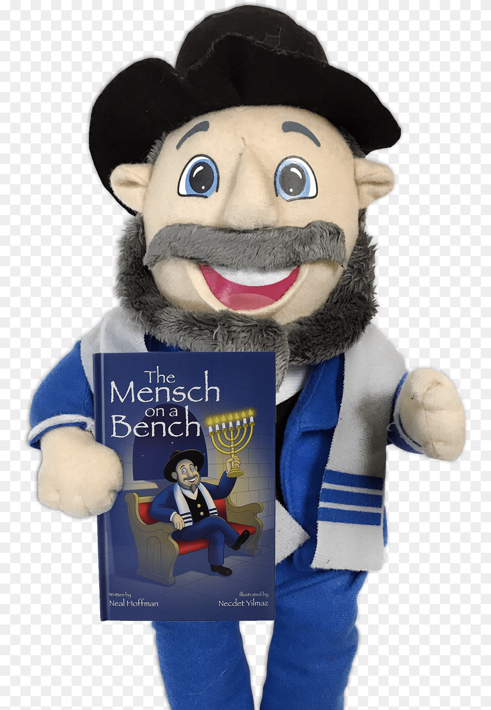 The Mensch Mensch On A Bench By Elf, Baby, Person, Plush, Toy Png