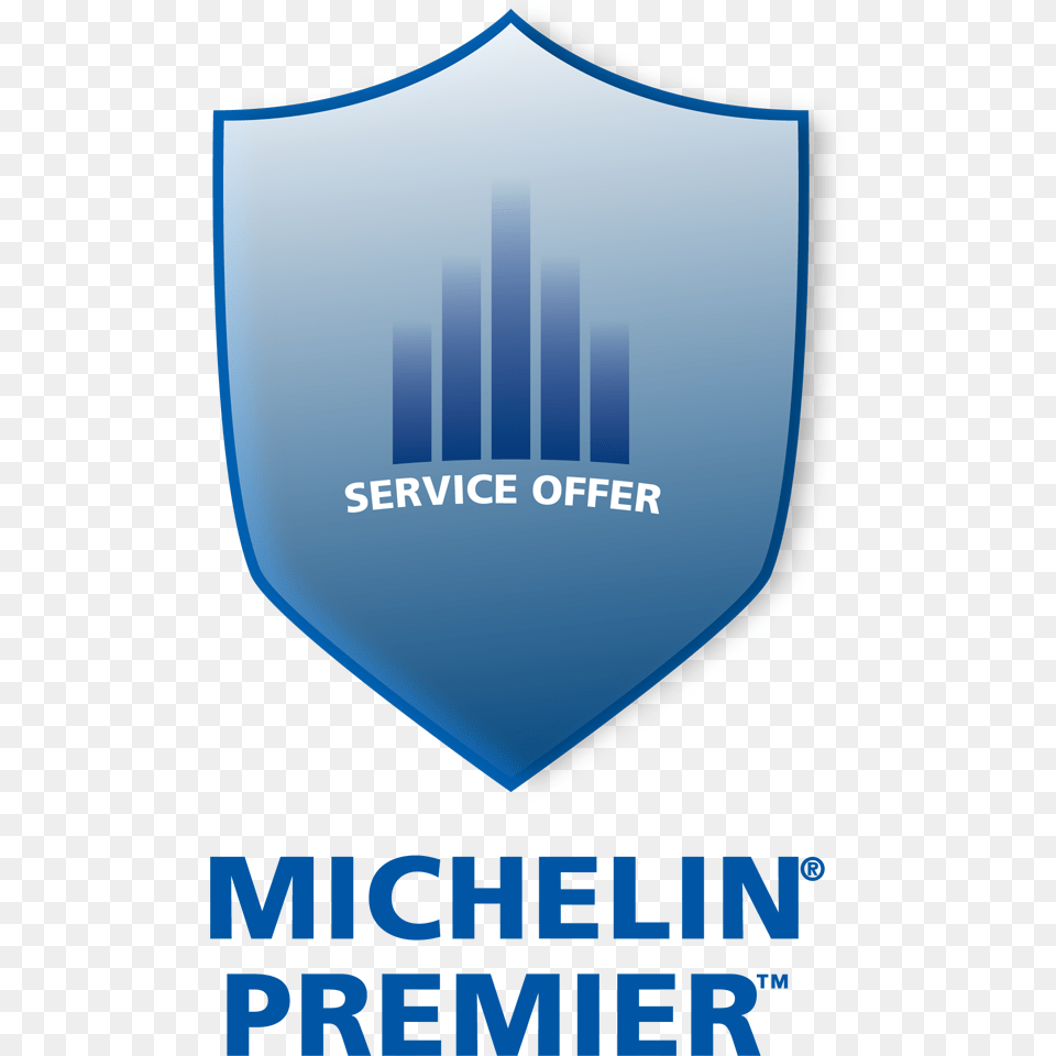 The Michelin Premier And Premier Elite Service Offers Michelin Power All Season Road Tyres Black, Armor, Logo, Shield Free Transparent Png