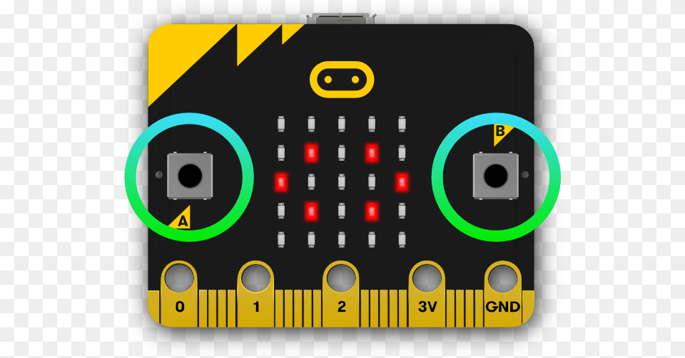 The Micro Bit Buttons Push Button Micro Bit, Electronics, Text, Scoreboard Free Transparent Png