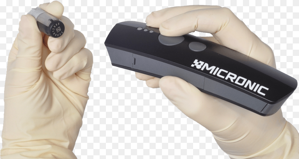 The Micronic Handheld Wireless Mini Being Used To Scan Micronic Barcode Scanner, Electronics, Remote Control, Baby, Person Free Transparent Png