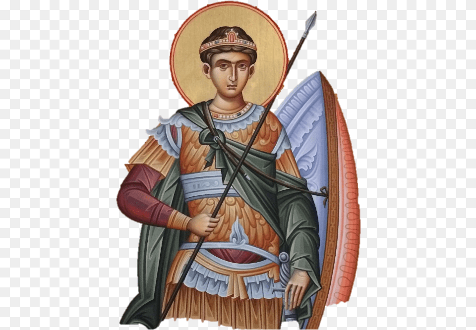 The Military Expertise Of Saint Demetrios Led Galerius Saint Demetrios, Art, Face, Head, Person Png