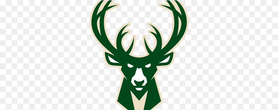 The Milwaukee Bucks Visit The Td Garden In Boston To Milwaukee Bucks Deer Logo, Animal, Antler, Mammal, Wildlife Free Transparent Png