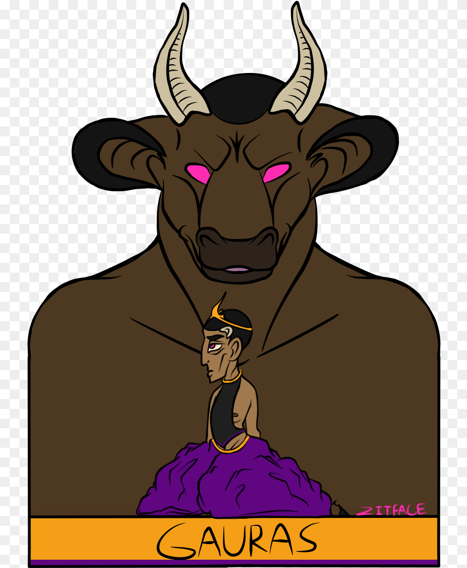 The Minotaur King Cartoon, Adult, Person, Man, Male Png