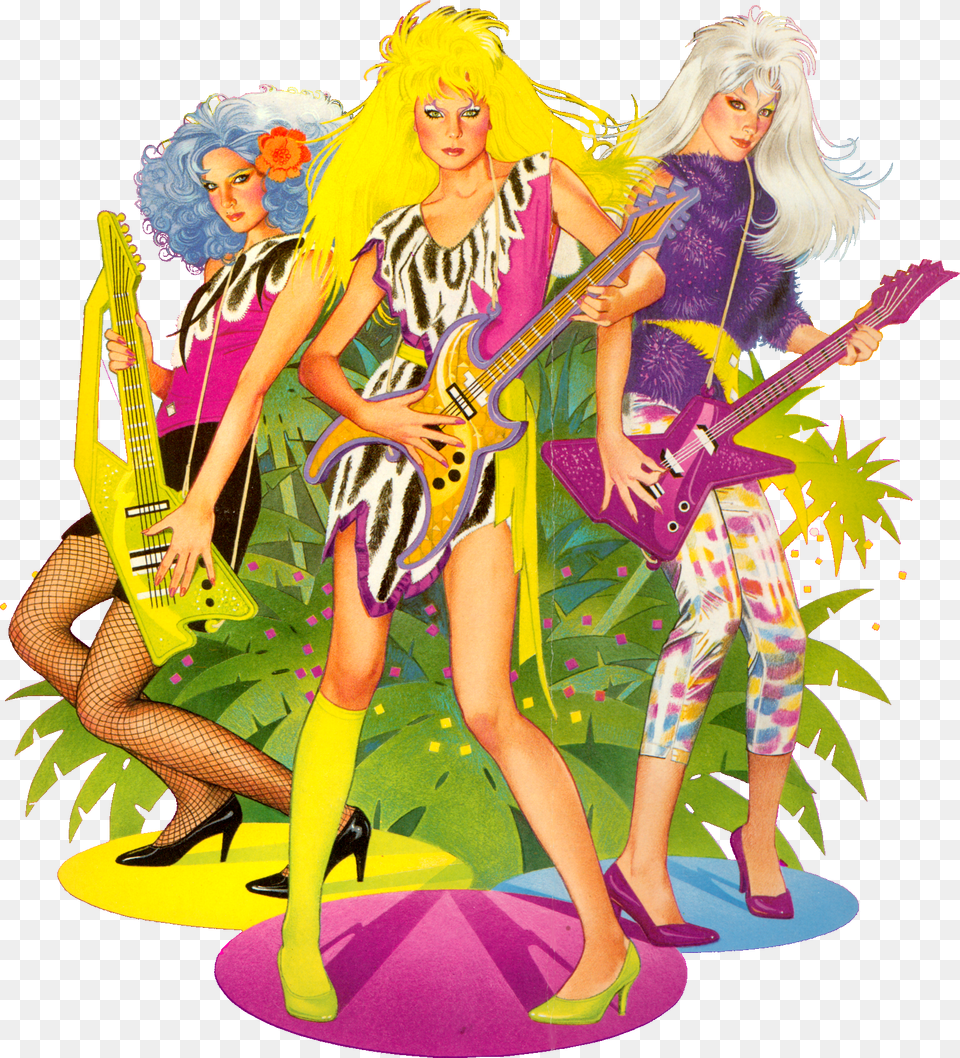 The Misfits 2nd Edition 02 Jem And The Holograms Misfits Poster, Adult, Person, Musical Instrument, Woman Png Image