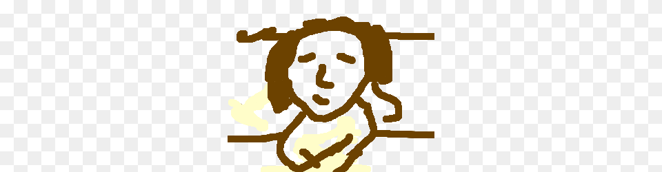 The Mona Lisa But Painted With Poop Drawing, Baby, Person, Face, Head Free Png Download