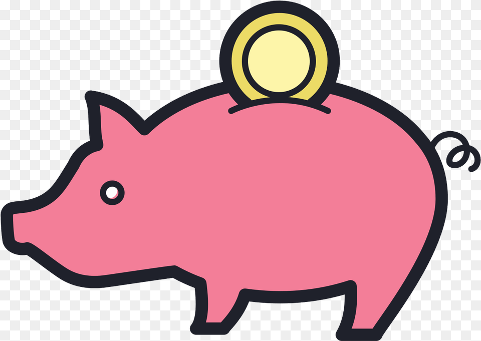 The Money Box A Euphemism For Piggy Bank, Piggy Bank, Animal, Mammal, Pig Free Transparent Png
