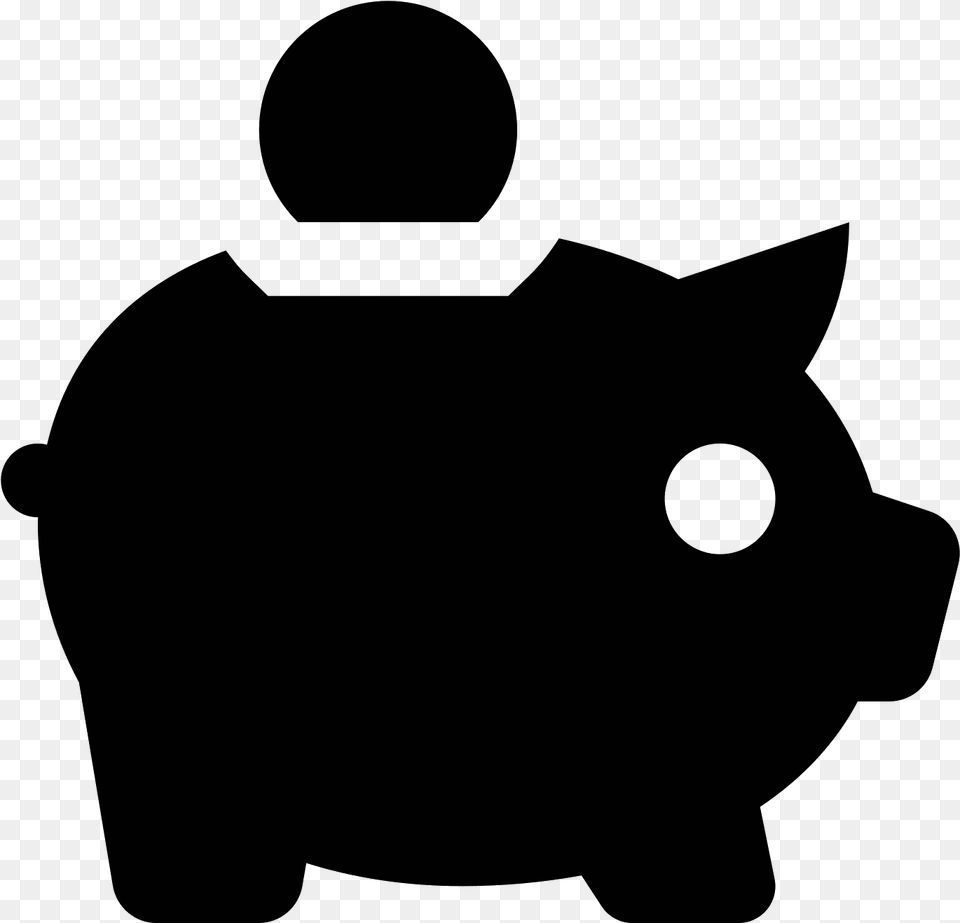 The Money Box A Euphemism For Piggy Bank, Gray Free Png Download