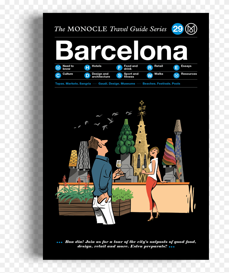The Monocle Travel Guide Series Monocle Travel Guide Barcelona, Advertisement, Book, Publication, Poster Png