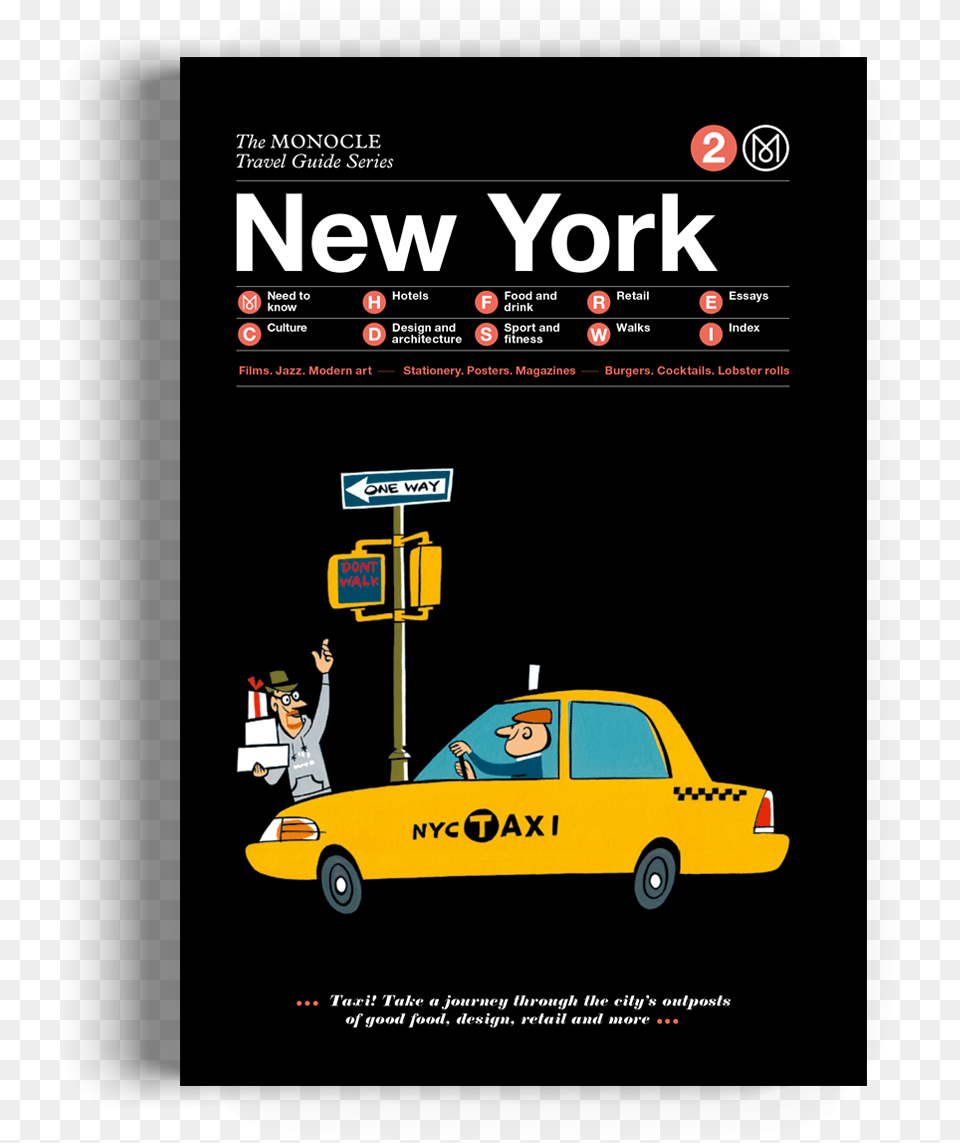 The Monocle Travel Guide Series New York New York Monocle Travel Guide Monocle Travel Guides, Advertisement, Car, Vehicle, Transportation Png Image