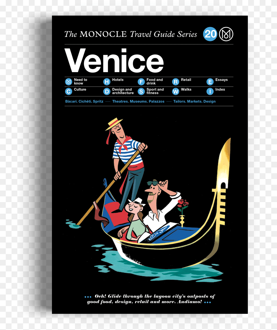 The Monocle Travel Guide Series Venicequotclass Monocle Travel Guide Series Venice, Person, Vehicle, Boat, Transportation Free Transparent Png