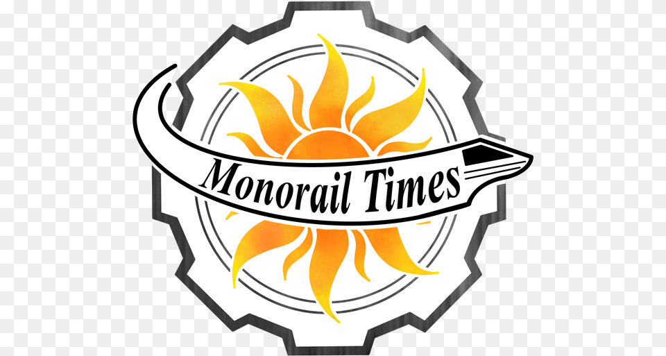 The Monorail Times Laser Engraving Icon, Logo, Badge, Symbol, Emblem Png Image