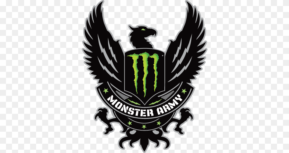 The Monster Army Is Monster Energy39s Athlete Development, Emblem, Symbol, Logo, Person Free Png