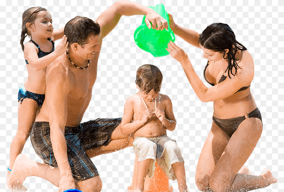The Most Thrilling Waterpark In The Caribbean Family On The Beach, Swimwear, Photography, Clothing, Woman Png Image
