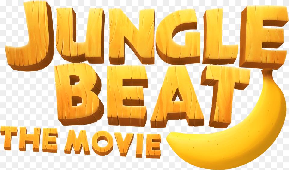 The Movie Jungle Beat The Movie Logo, Banana, Food, Fruit, Plant Png Image