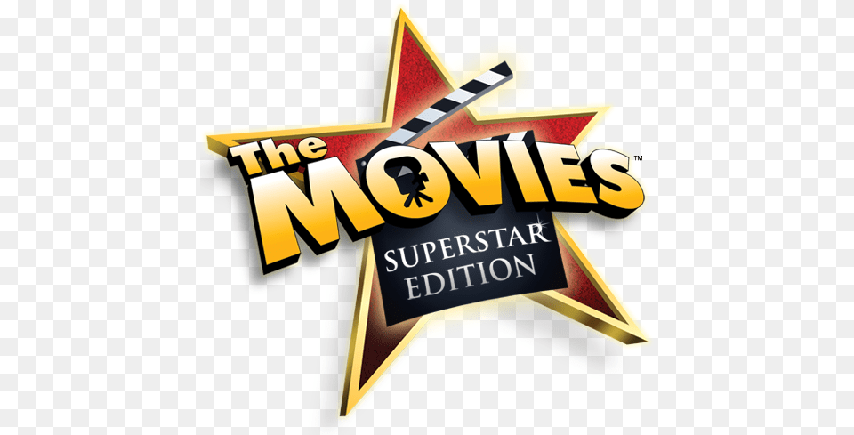 The Movies Superstar For Mac Movies Stunts Effects Logo, Symbol, Clapperboard Png Image