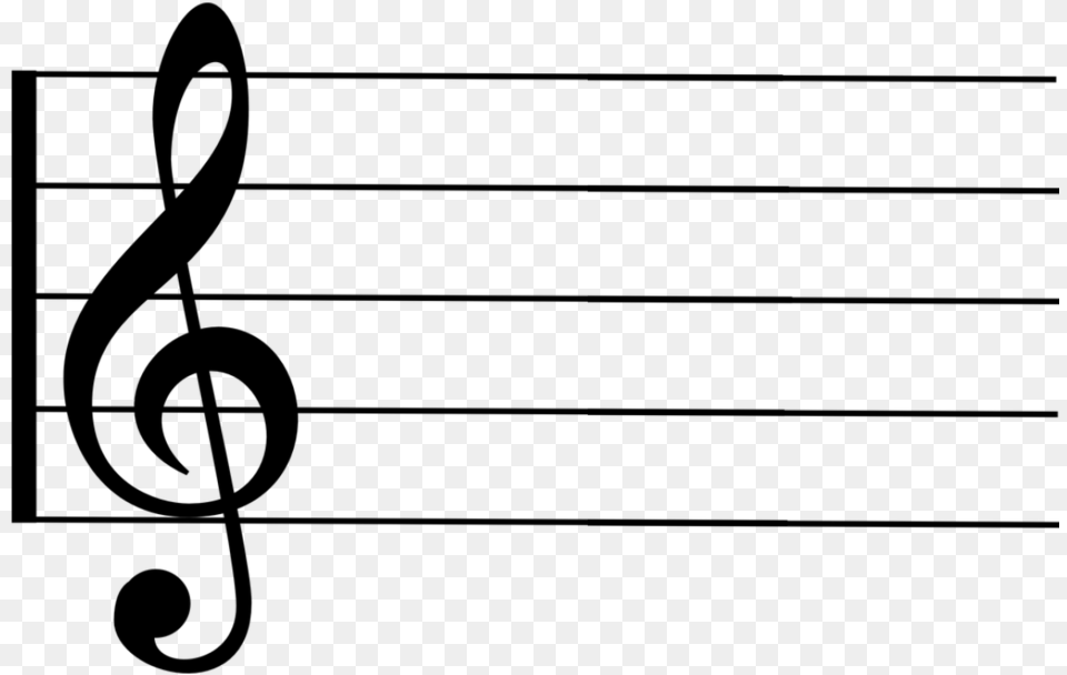 The Music G Clef In Music, Gray Free Png