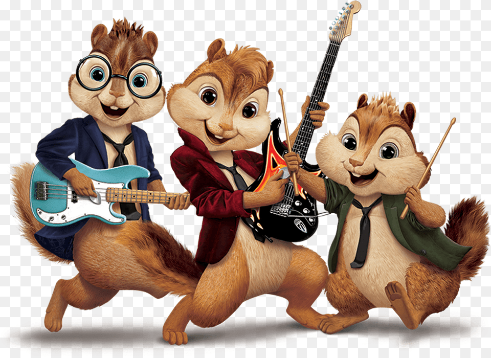 The Musical Alvin And The Chipmunks Concert, Guitar, Musical Instrument, Toy, Baby Free Png Download