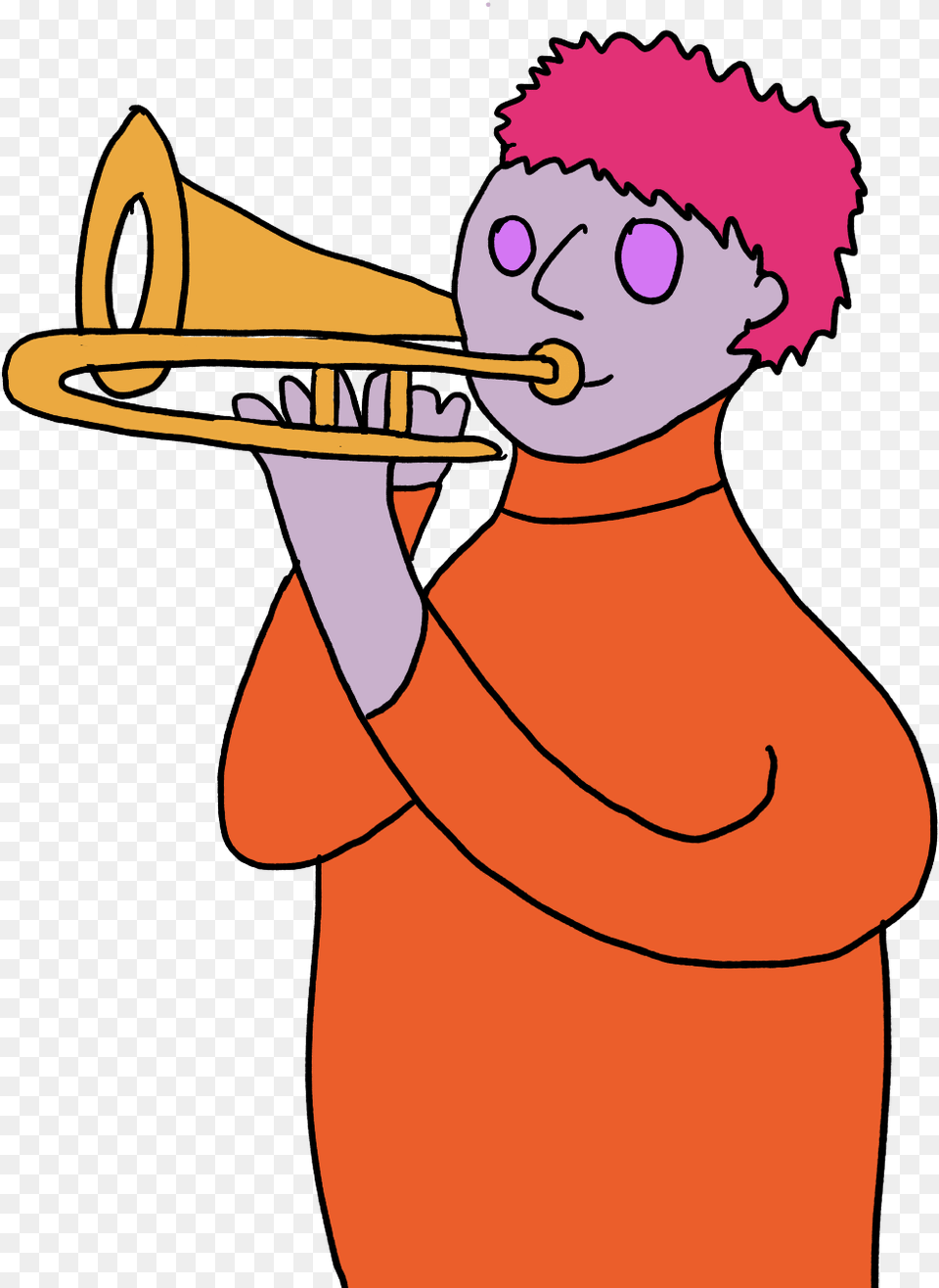 The Musician Trumpeter, Person, Musical Instrument, Face, Head Free Png