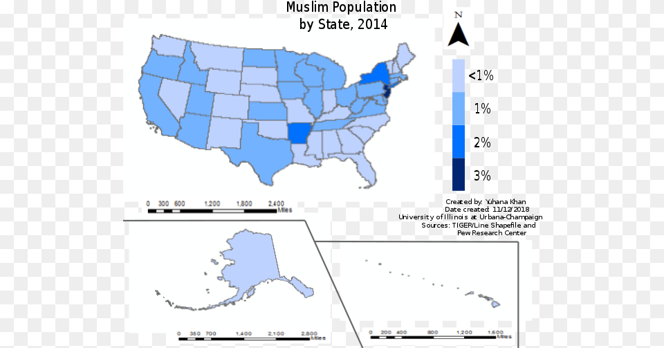 The Muslim Population Of The United States In 2014 Louisiana A Blue State, Chart, Plot, Nature, Outdoors Png Image