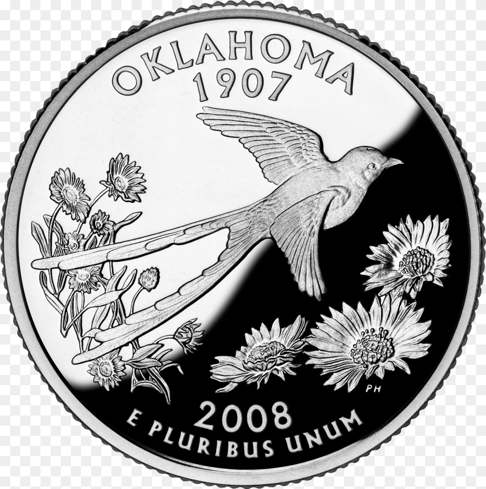 The Mustang Quarter Did Nevada Become A State, Animal, Bird, Silver, Coin Png Image