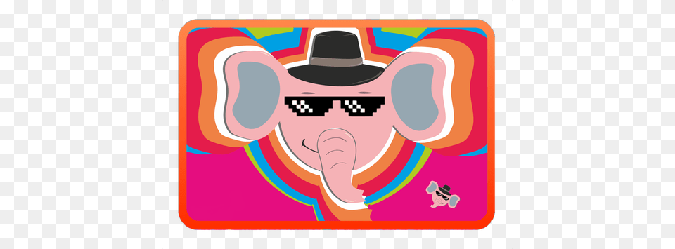 The Mystery Of The Pink Elephant Indian Elephant, Clothing, Hat, Mat, Art Png