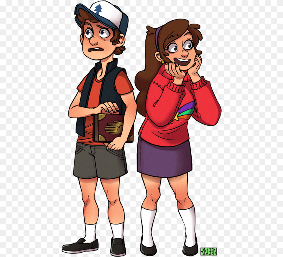 The Mystery Twins Dipper And Mabel Grown Up Fanart, Book, Clothing, Comics, Publication Free Png