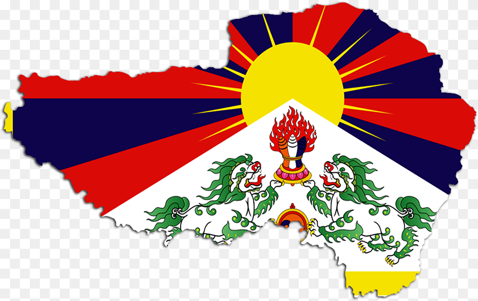 The National Flag Of Tibet 10 March Tibetan Uprising Day, Art, Graphics, Baby, Person Free Png Download