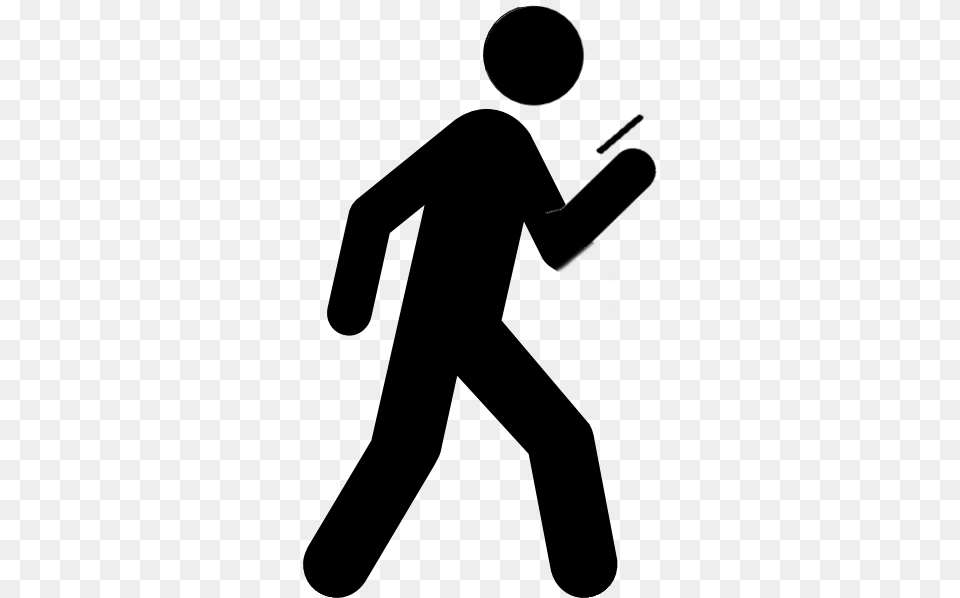 The National Safety Council States That It39s Just Red Icon Of Walking, Silhouette Png Image