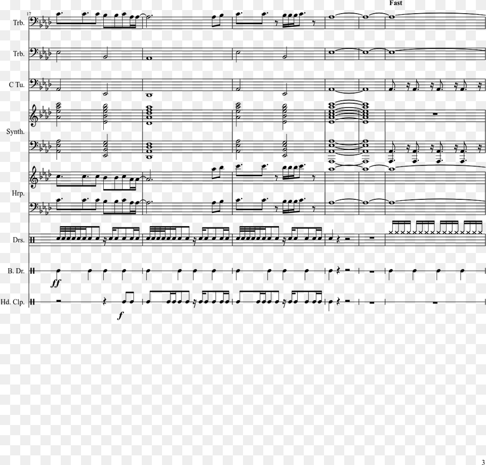 The New Avgn Sheet Music Composed By Dominic Trentadue Music, Gray Free Png Download