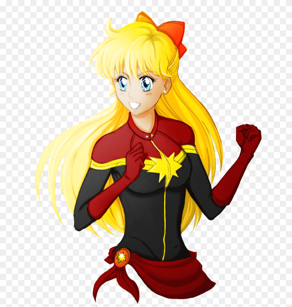 The New Captain Marvel Sailor Moon Know Your Meme, Book, Comics, Publication, Baby Free Transparent Png