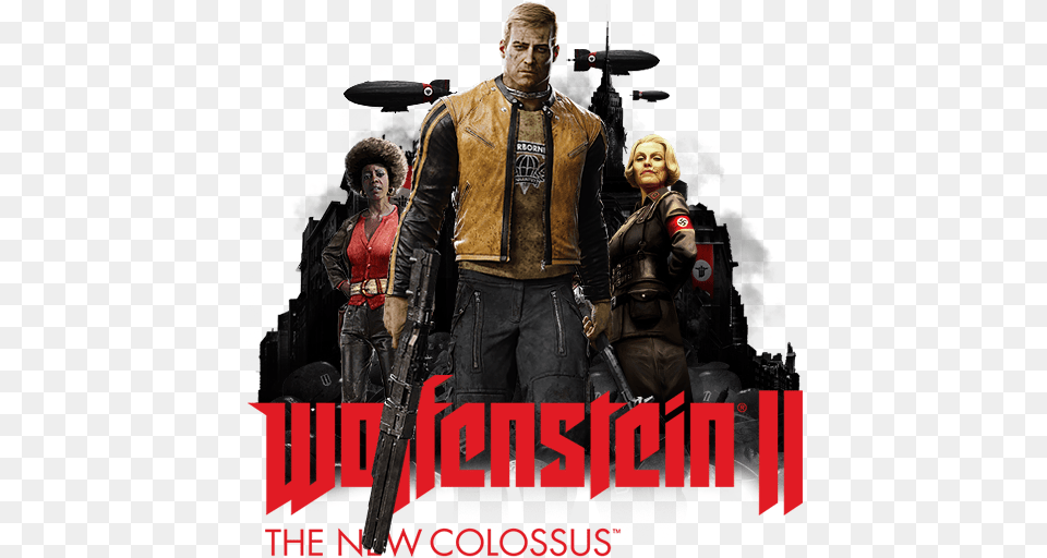 The New Colossus Wolfenstein Ii The New Colossus, Advertisement, Clothing, Coat, Poster Png Image