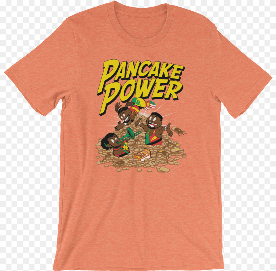 The New Day Pancake Power New Day Pancake Power, Clothing, T-shirt, Baby, Person Png Image