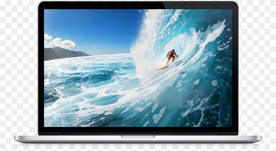 The New Macbook Pro Retina Late 2013 Models Should Macbook Pro Front View, Water, Screen, Outdoors, Nature Png Image
