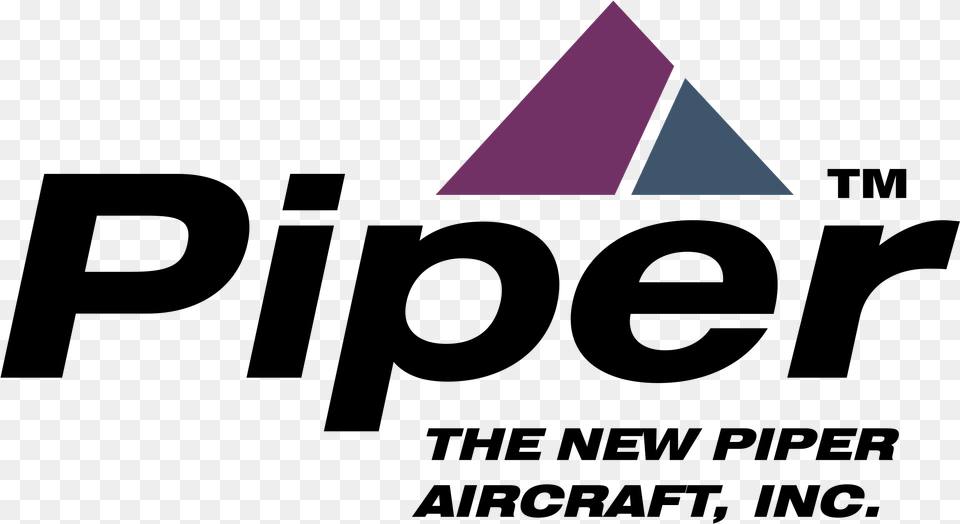 The New Piper Aircraft Logo Transparent Graphic Design, Triangle Free Png Download