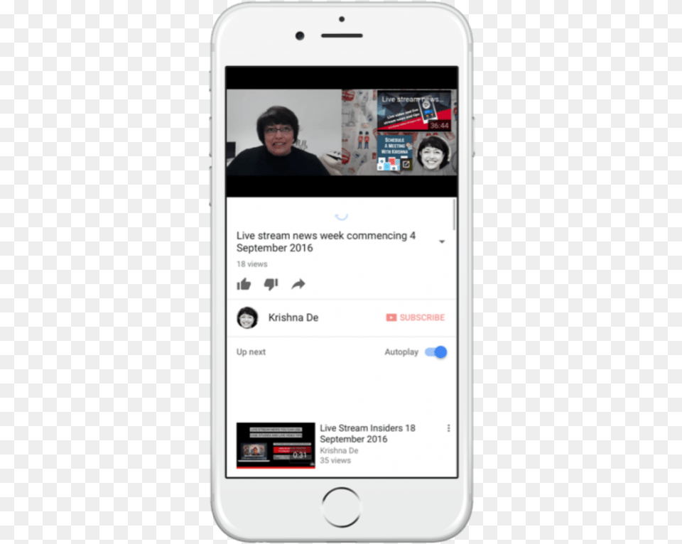 The New Youtube End Screens Will Be Visible On Mobile Youtube End Cards Mobile, Electronics, Phone, Mobile Phone, Adult Free Png