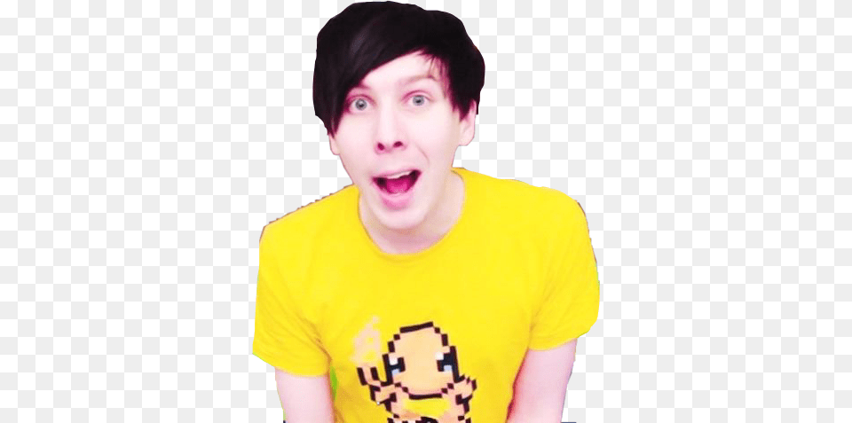 The Newest Amazingphil Edit Stickers, T-shirt, Shirt, Clothing, Face Free Transparent Png