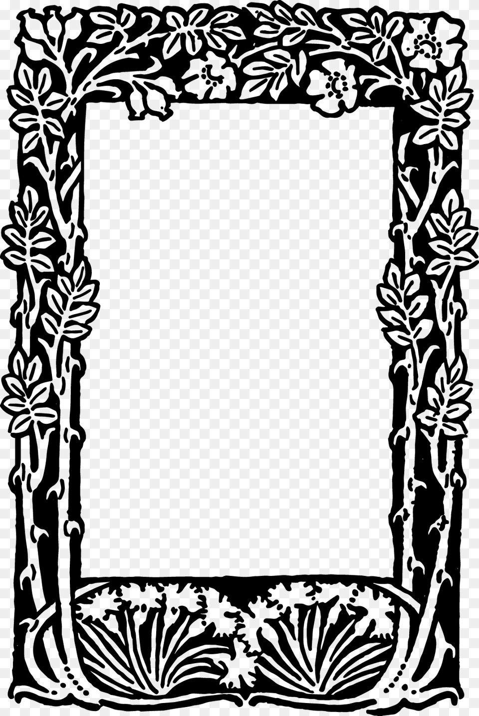 The Newest Frame Art Stickers, Gray Png Image