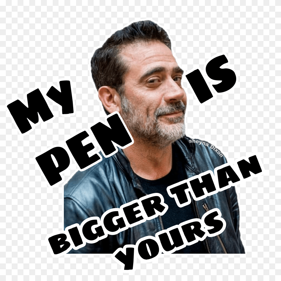 The Newest Negan Stickers, Face, Head, Person, Photography Png Image
