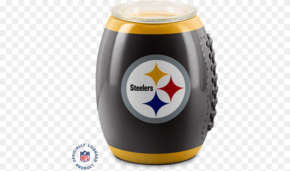 The Nfl Pittsburgh Steelers Scentsy Warmer Football The Scentsy Nfl Warmers Jets, Jar, Alcohol, Beer, Beverage Free Png