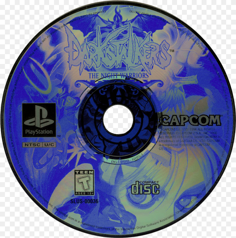 The Night Warriors Capcom Logo, Disk, Dvd Png Image