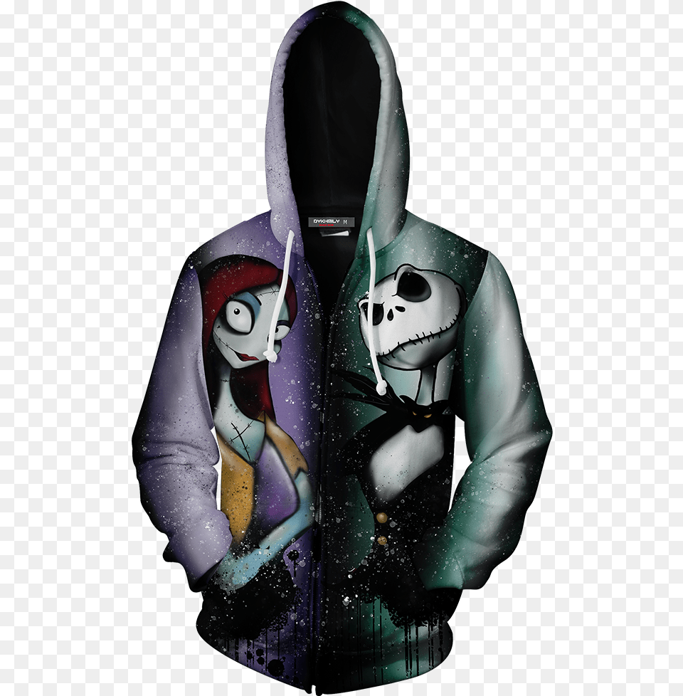 The Nightmare Before Christmas Jack Amp Sally Zip Up Forever Young Egresados Buzos, Hoodie, Clothing, Sweatshirt, Sweater Free Png Download