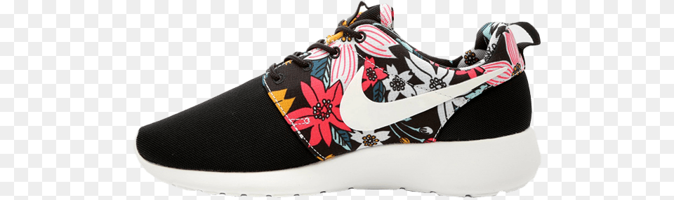 The Nike Roshe Run Print Black Floral Has Already Launched Nike Roshe Floral, Clothing, Footwear, Shoe, Sneaker Free Transparent Png