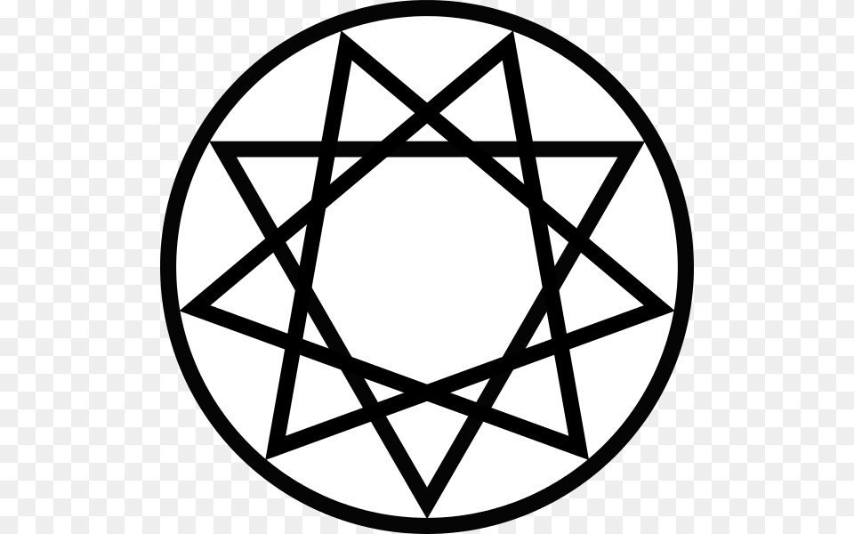 The Nonagram Is A Symbol Of Black Magickal Power Used Star 9 Points, Accessories, Diamond, Gemstone, Jewelry Free Transparent Png