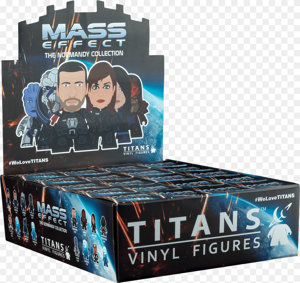 The Normandy Collection Mini Vinyl Figure Blind Box Mass Effect, Book, Publication, Person, Baby Free Transparent Png