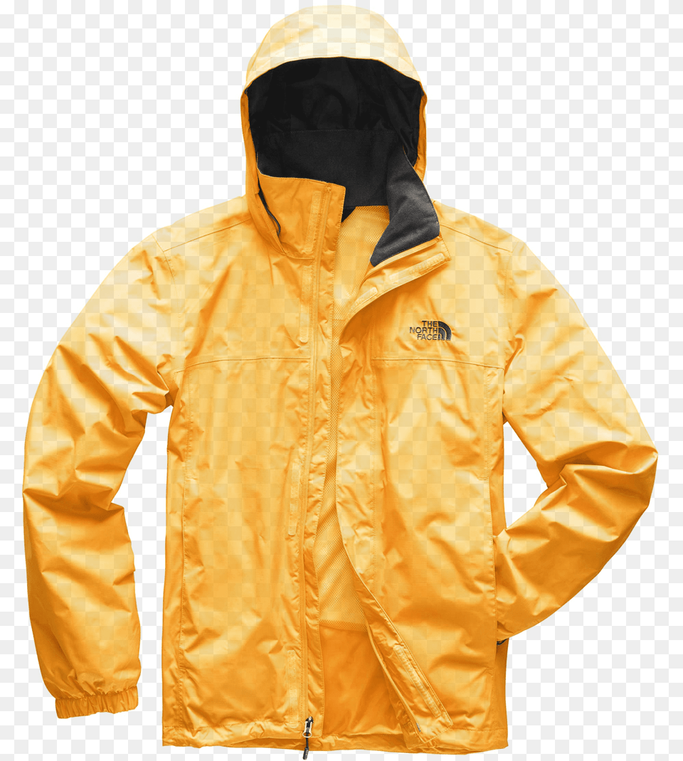 The North Face Men S Resolve 2 Jacket Leopard Yellow The North Face, Clothing, Coat, Raincoat Free Png Download